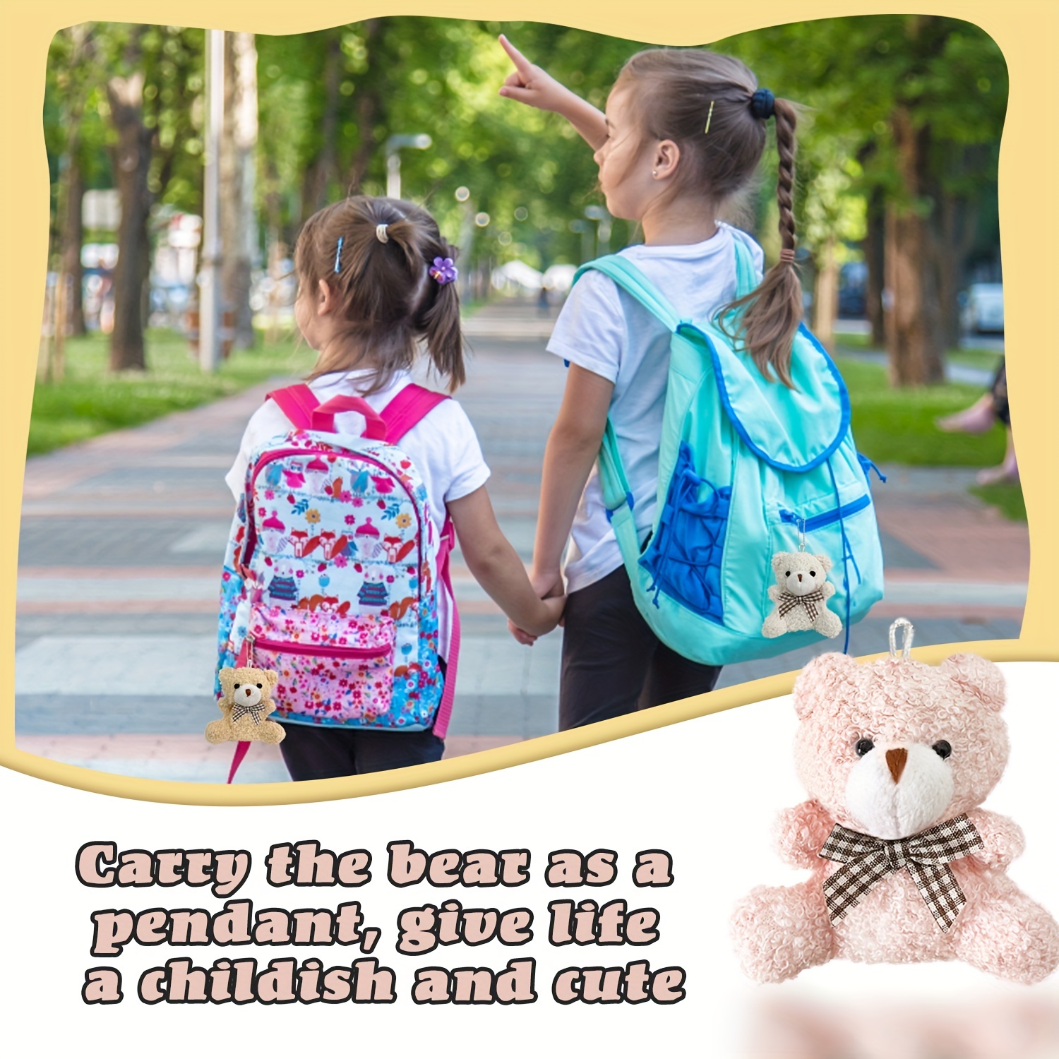 VerPetridure Clearance Bears Cuddle Plush Bears' Hands And Feet Can Be And  Creative Hanging Accessories Can Be Carried In Bags 