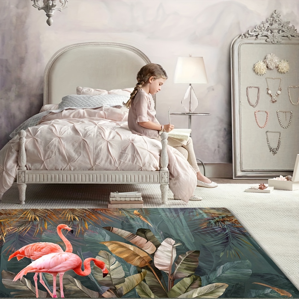 1pc Flamingo druck teppich wohnzimmer dekor rosa bereichs - Temu Germany