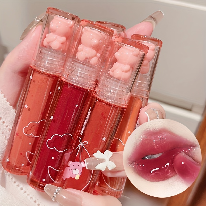 Cotton Swabs Lip Oil Lip Gloss Disposable Liquid Lipstick Mirror