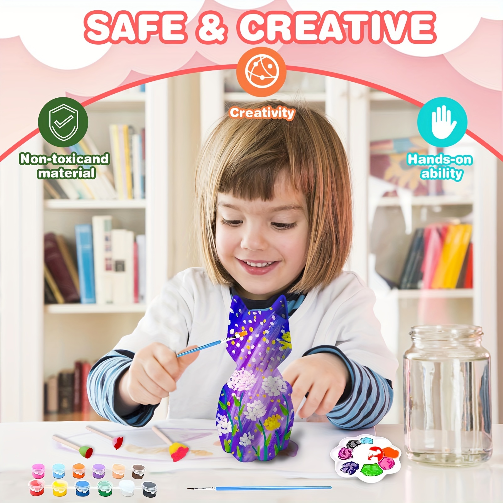 DIY Craft Kit Gift For Kids Girls DIY Garden Decor Art Project Creative  Activities For Birthday Party And School DIY Arts Kids Arts And Crafts Ages