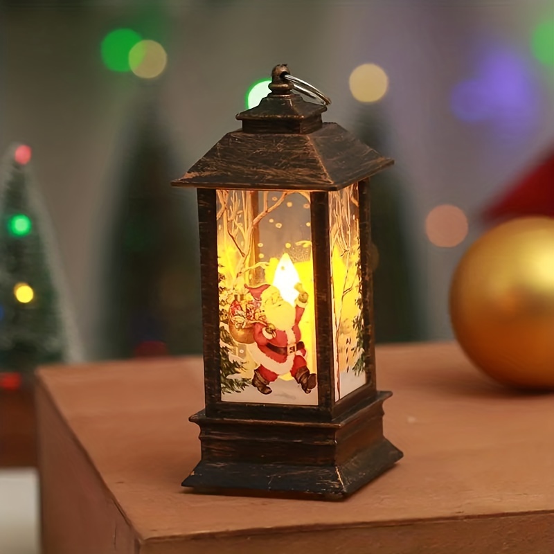 1 Lámpara Viento Navidad Lámpara Vela Luz Noche Decoración - Temu Mexico