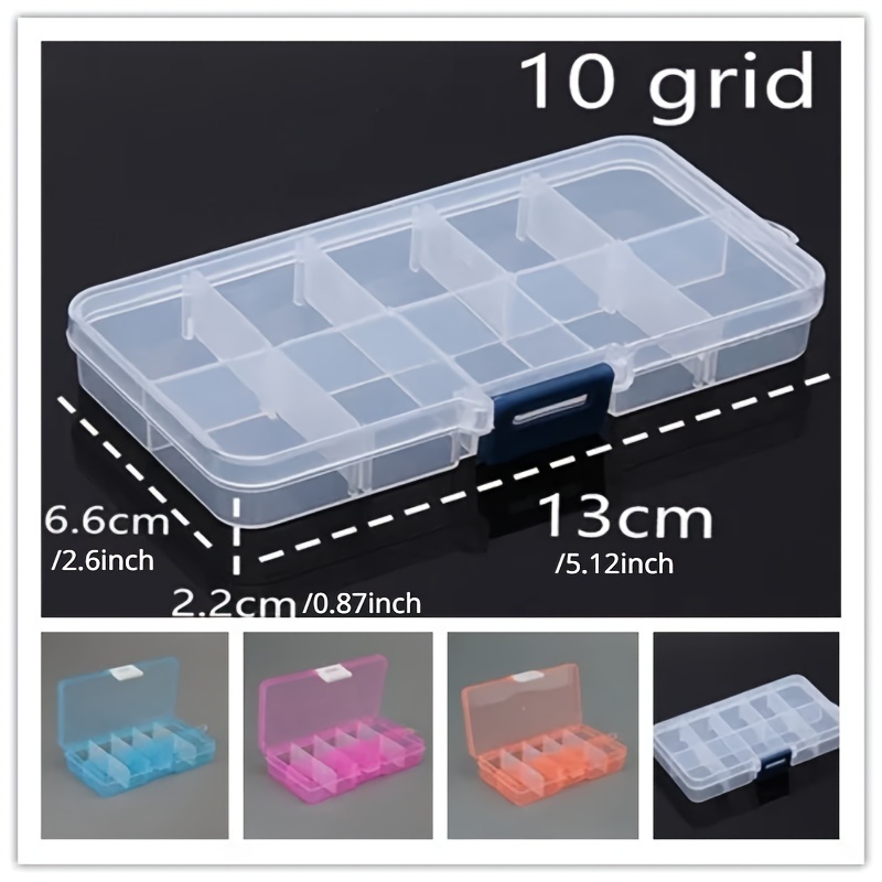 Storage Box Plastic Craft Organizer Hard Plastic Compartment Slot  Adjustable