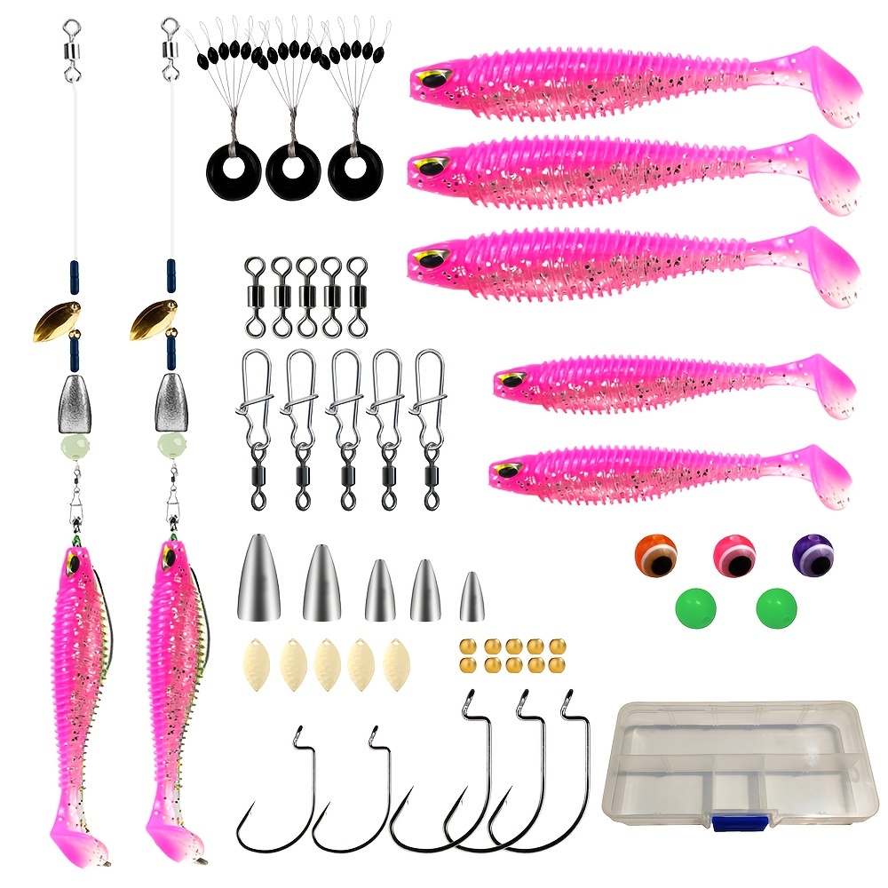 Texas Rig Set Bass Fishing Bullet Weight Space Bean Sequin - Temu  Philippines