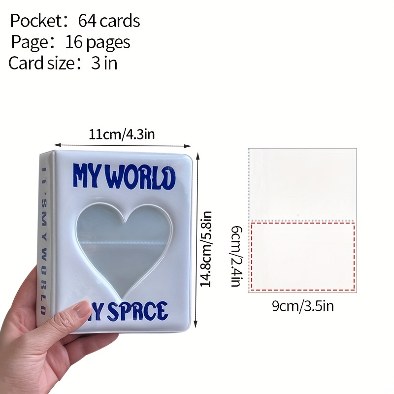 64 Pockets Mini Photo Album Cartoon Album Photo Photocard - Temu