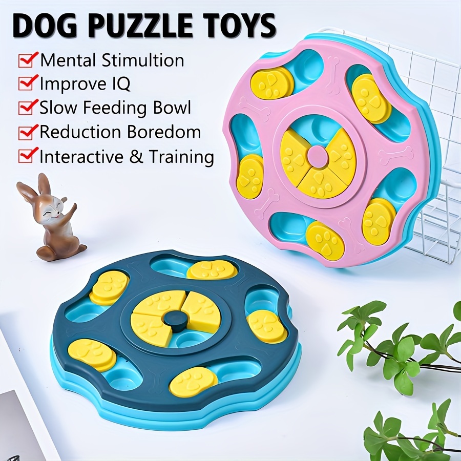 Dog Puzzle Toys, Slow Feeder Dog Bowls, Interactive Dog Toy for IQ