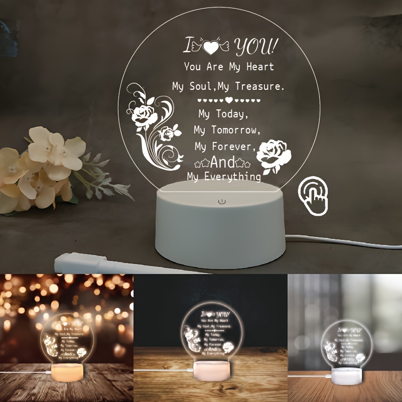 Valentine's Day Gifts For Her Romantic Night Light Gifts For - Temu