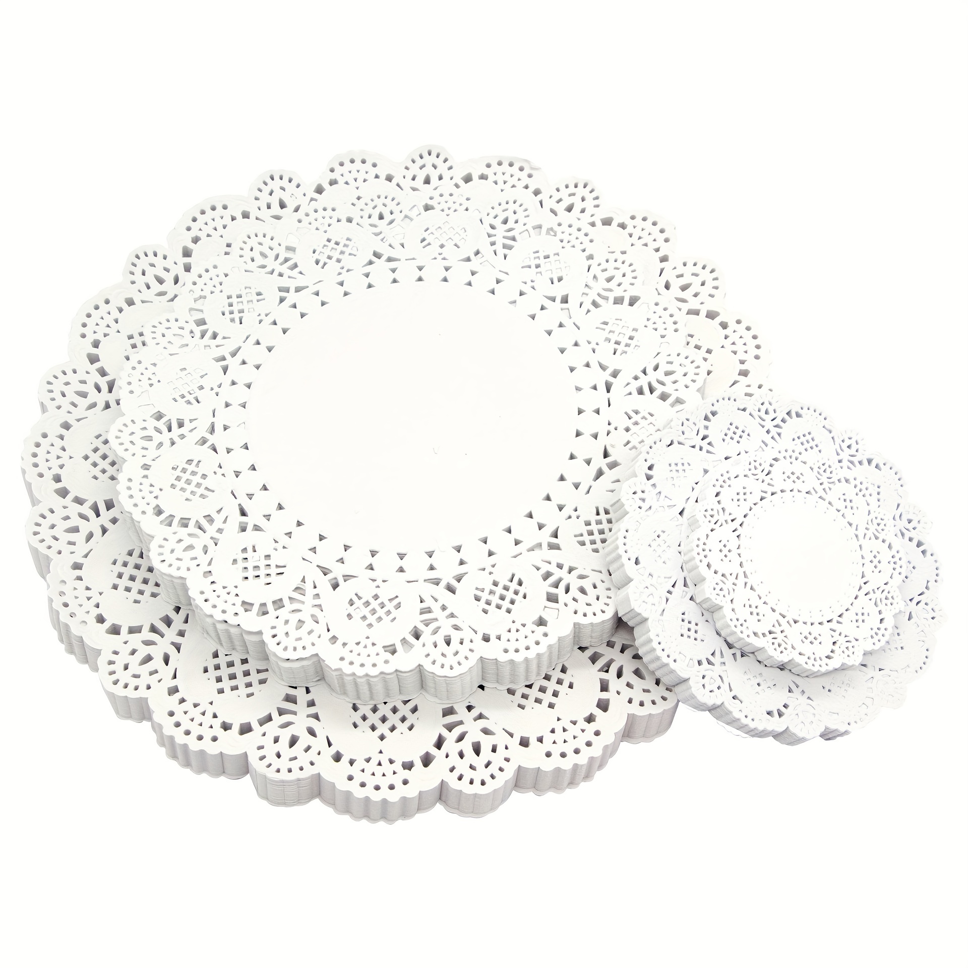 

52pcs, Paper Doilies, Lace Doilies Placemats, Grease Absorbent Paper, For Coffee, Cake, Desert, Table, Wedding, Tableware Decoration, Baking Tool, Kitchen Accessories, Multiple Sizes Optional