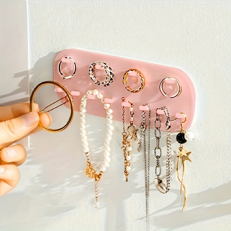 Simple Wall mounted Jewelry Storage Hook Necklace Ring - Temu