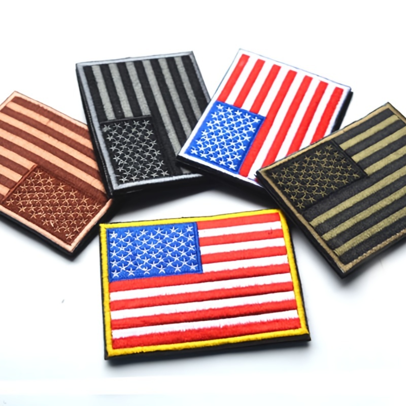 Flag Design Embroidered Patch Applique For Backpack Clothes - Temu