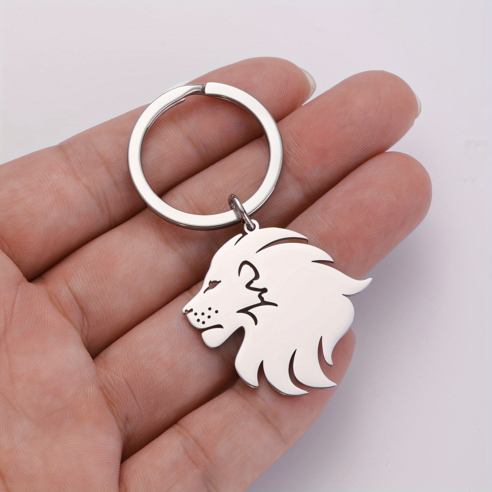 Lion Belt Buckle King Lion, Handmade Animal Male Lion Head Solid