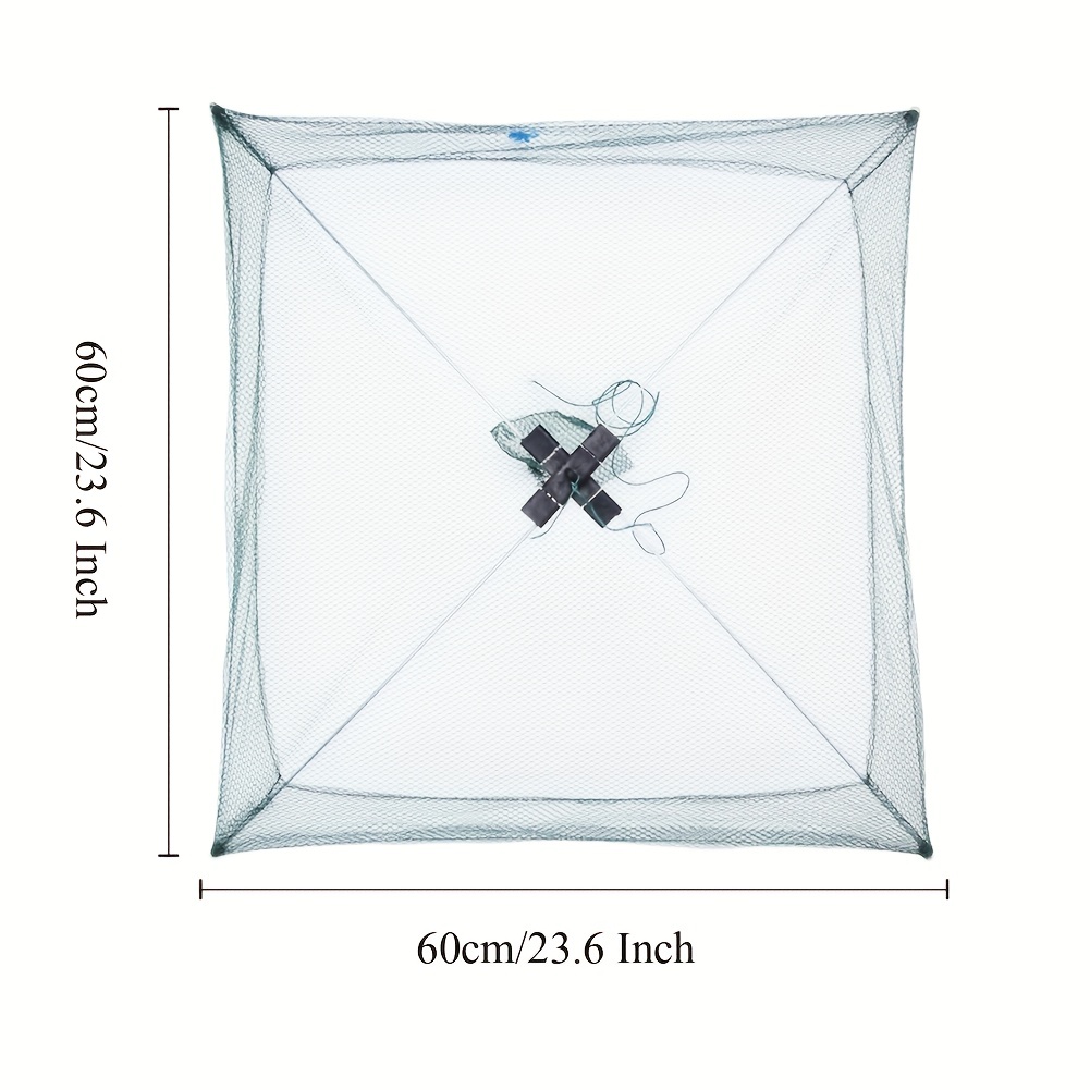 30x60cmcrab Trap, Foldable Fishing Net Cage, Round Folded Portable
