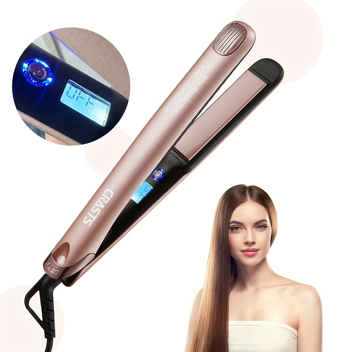 Acquista Piastra per capelli a vapore Piastra per capelli professionale in  ceramica tormalina ferro da stiro Culer Salon