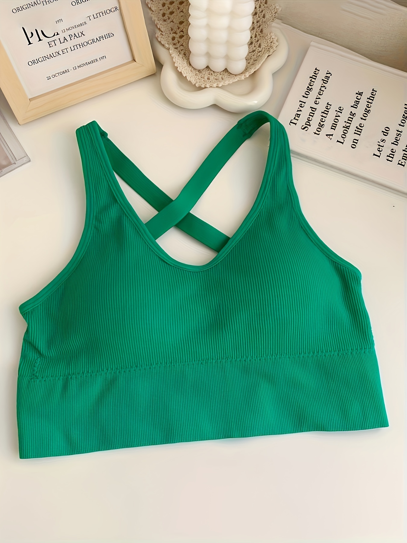 Girls Hollow Cross Beautiful Back Bralette Sports Vest - Temu