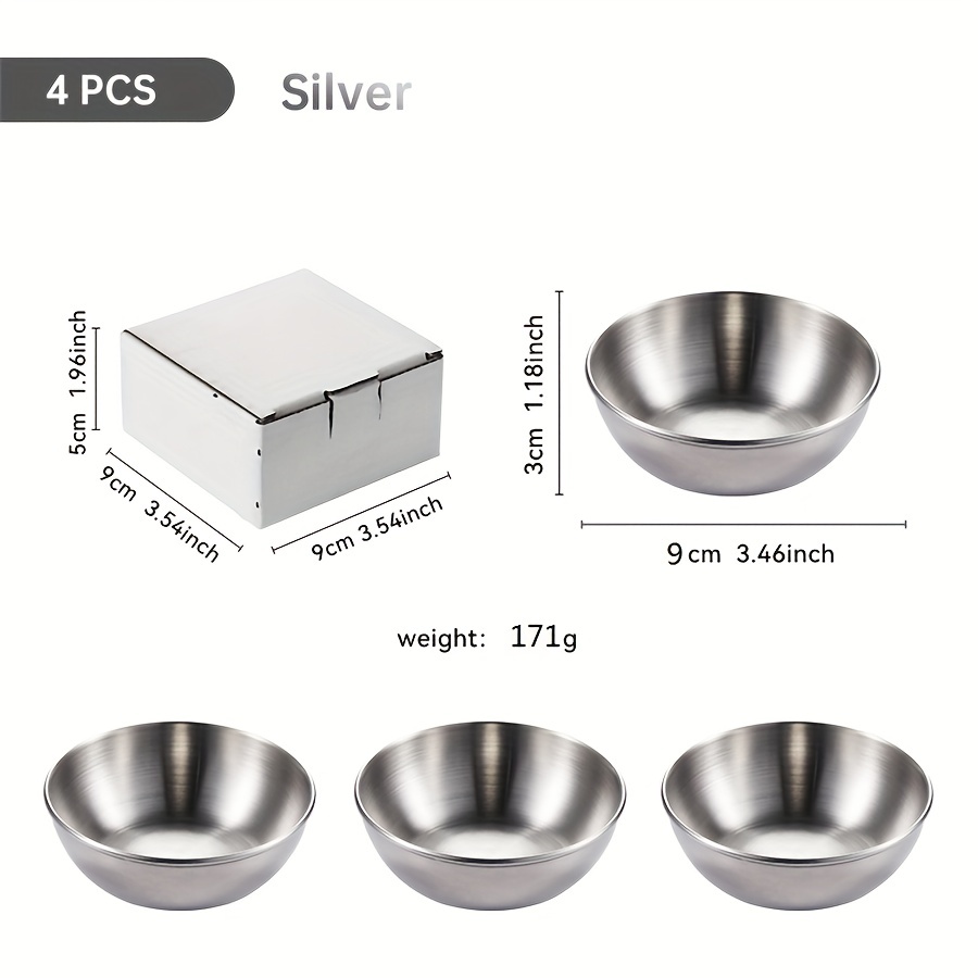 Sauce Cup Stainless Steel Sauce Dish Food Sauce Container - Temu