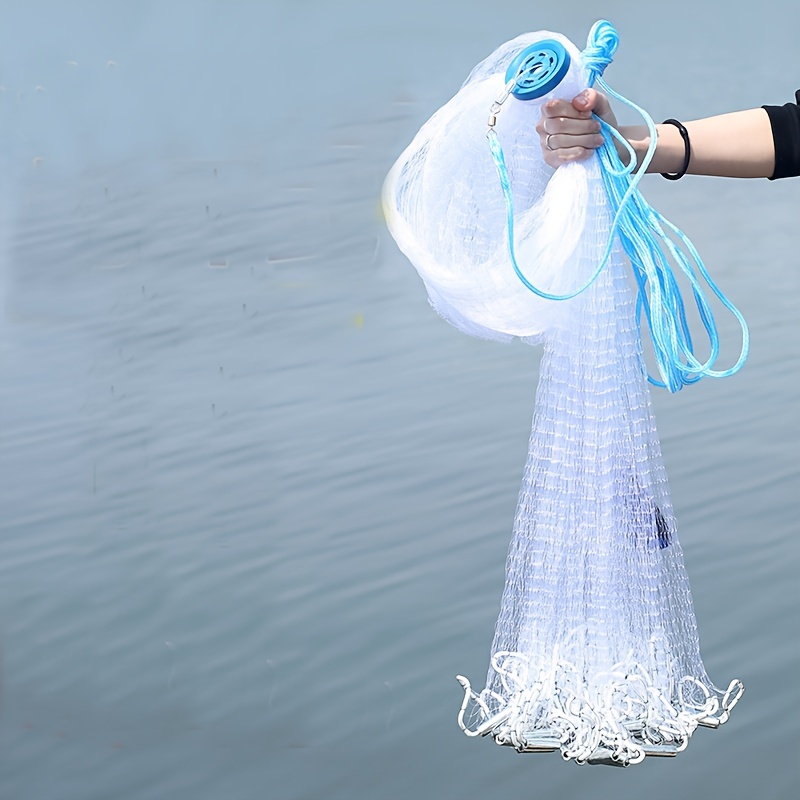 Flying Disc Fishing Net Hand Cast Fishing Net Steel Sinker - Temu