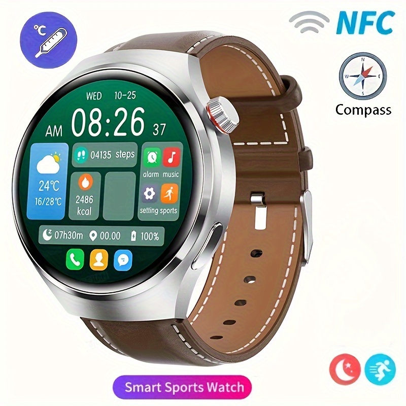 Hot GT4 Pro Smart Watch 1.6“ 360*360 Wireless Charging Bluetooth Call NFC  Business Watch