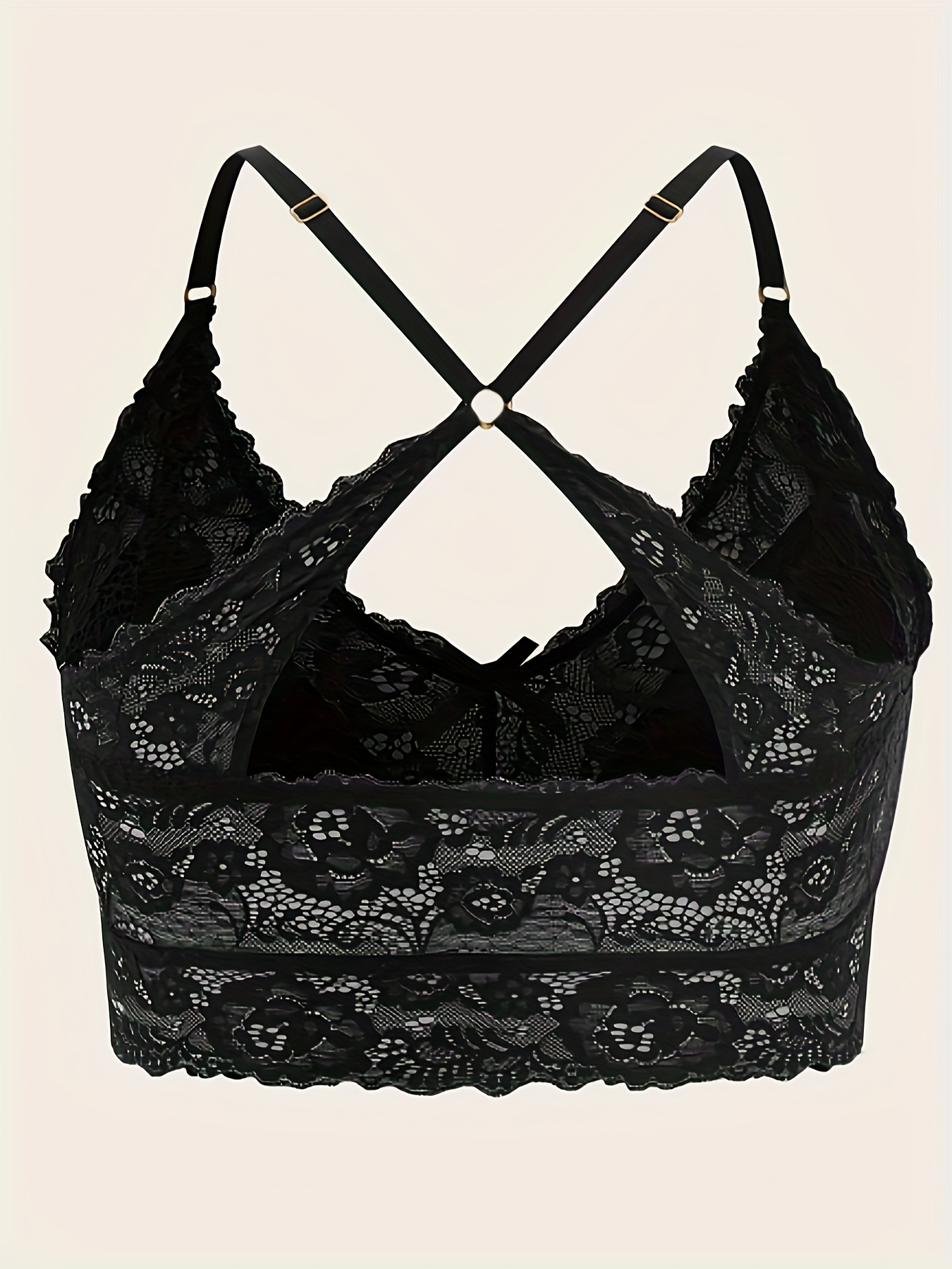 Lace Front Seamless Bra