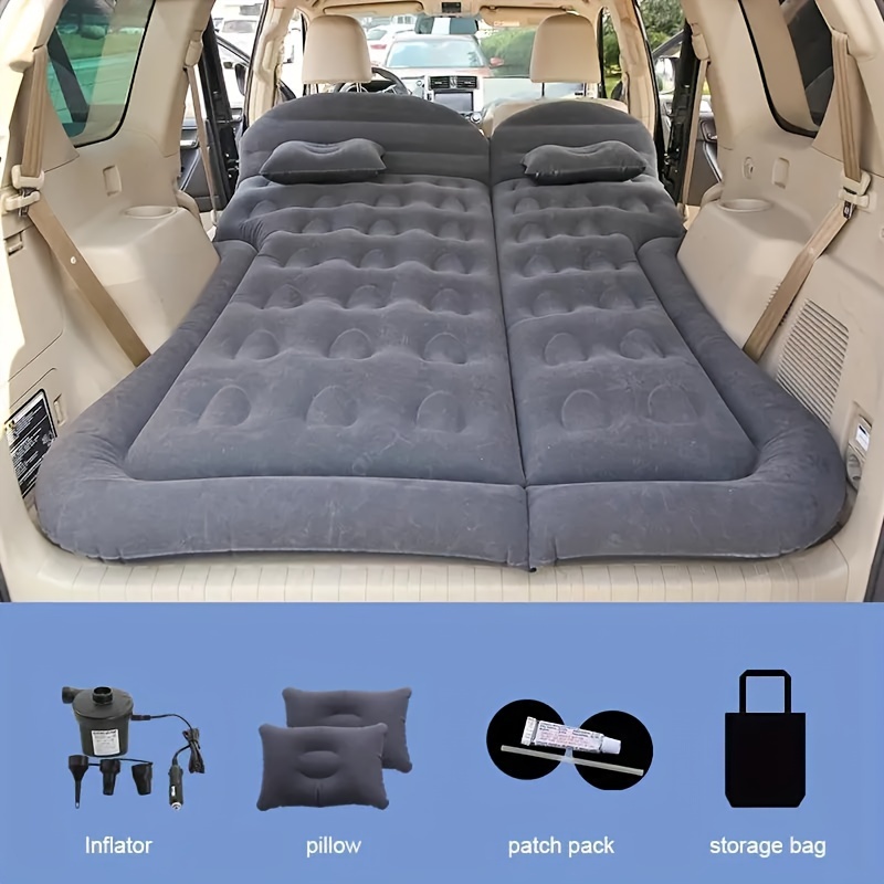  Colchón no inflable para automóvil, colchón plegable para  asiento trasero de camioneta SUV, con soporte ajustable, colchón de  campamento para dormir (color marrón-A, tamaño: 55.1 x 33.5 in) : Deportes y