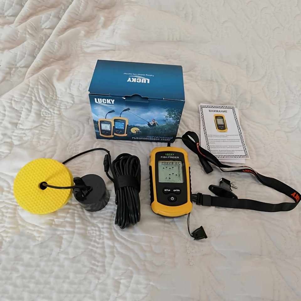 Lucky Fish Finder Colors Display Echo Sounder Alarm - Temu Canada