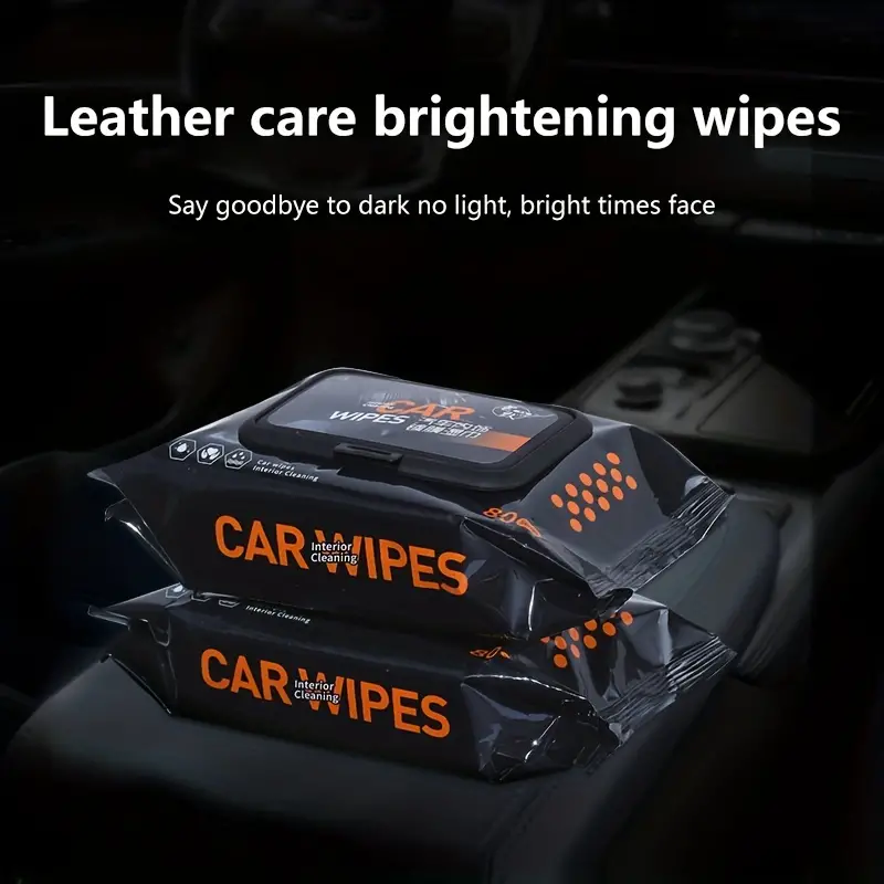 Car Interior Coating Cleaning Wipes Car Surface Plate Plastic Faux Leather  Seat Special Decontamination Care Car Wiping Artifact