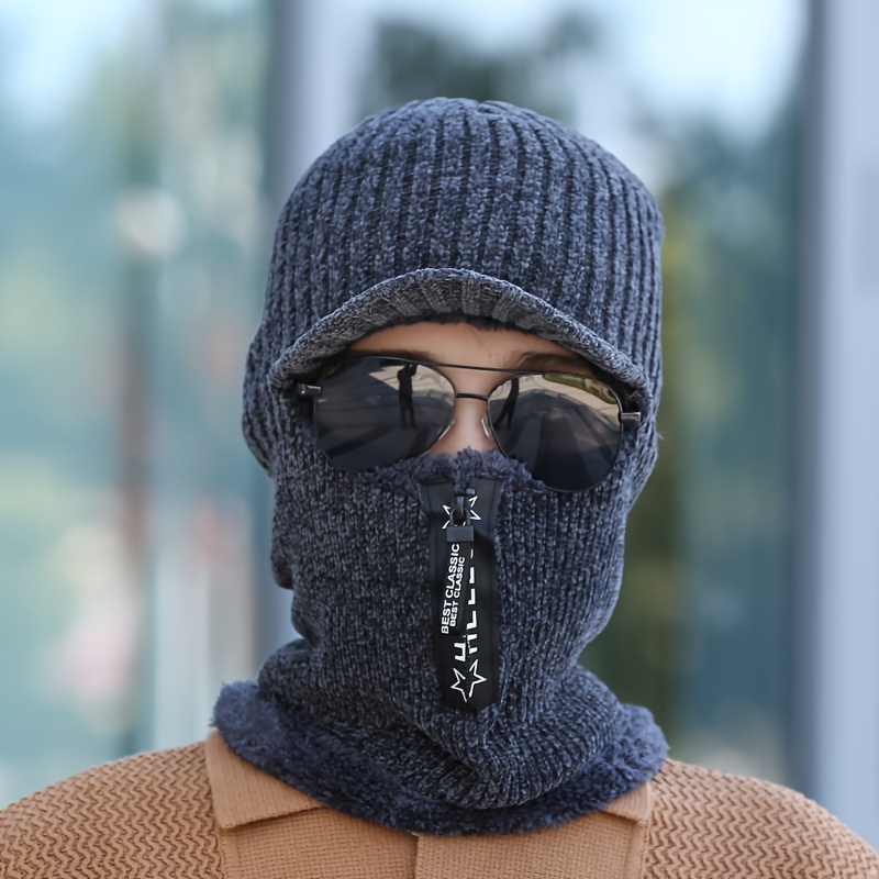 Coldproof Windproof Warm Hat Winter Fishing Zipper Design - Temu