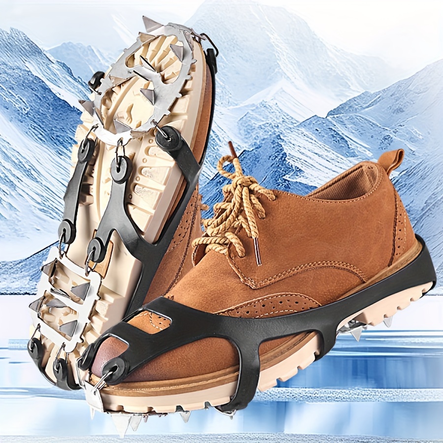 Onlynery Shoe Spikes, Ice Claws for Shoes, Ice Spikes for Shoes