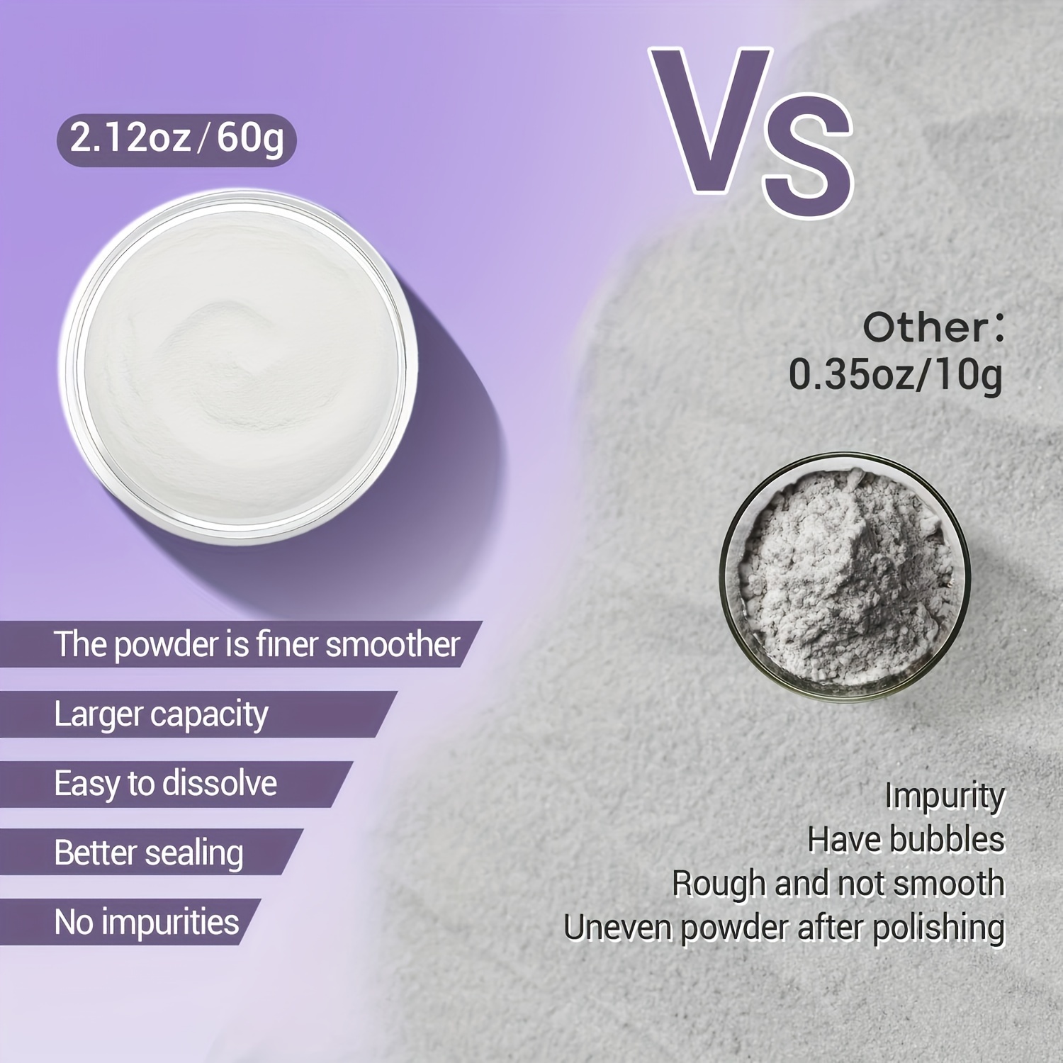 Acrylic Powder Kit 60g Nail Set Extension 3D Carving Supplies