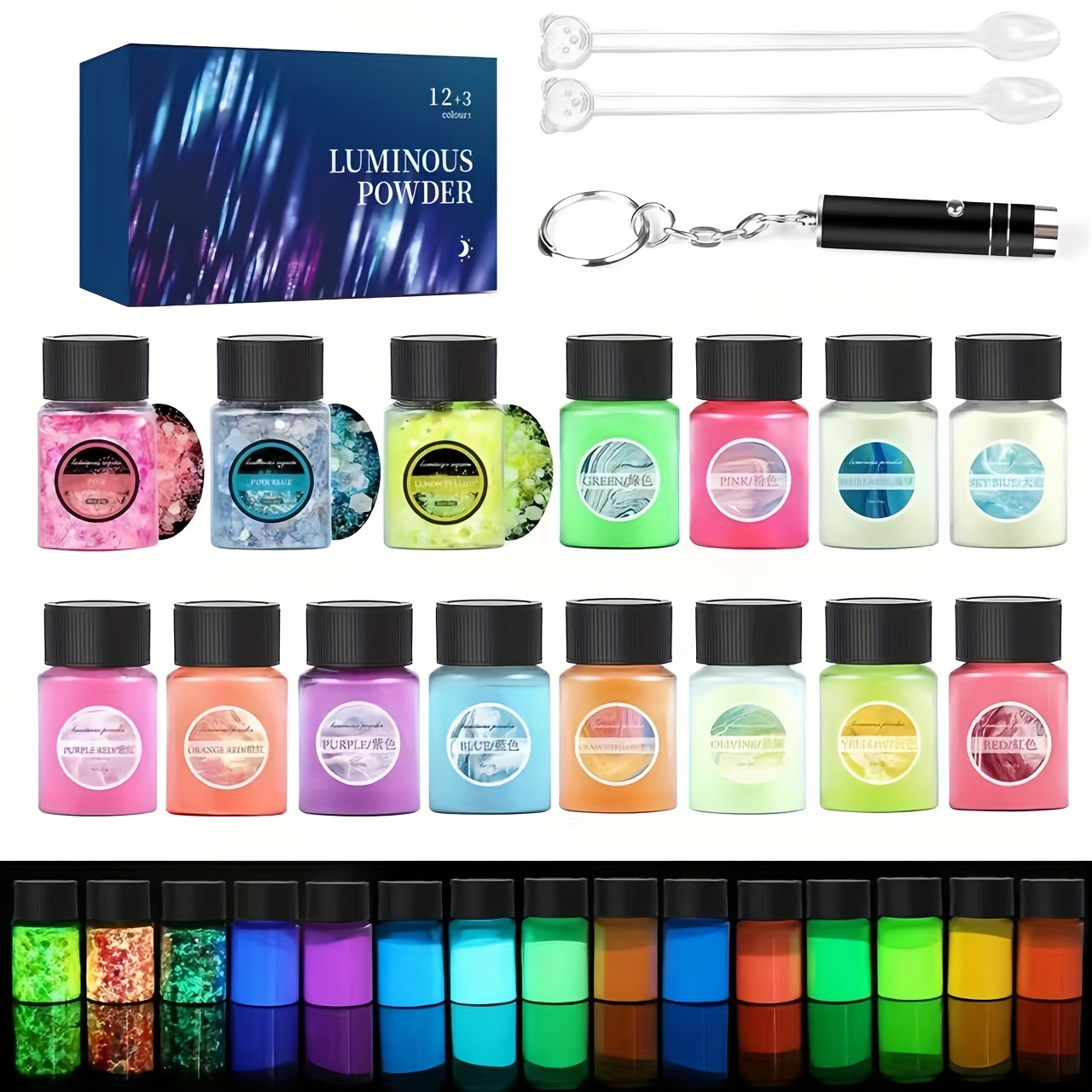 Mica Powder Pearlescent Epoxy Resin Color Pigments Set - Temu Australia