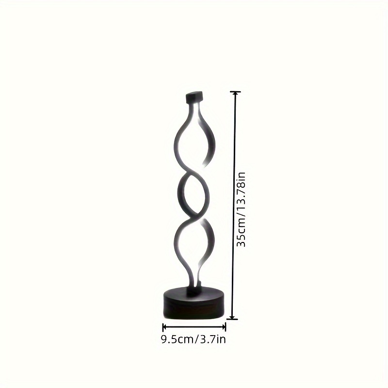 1pc Lampada Da Tavolo A Spirale Lampada Da Tavolo USB A Tre - Temu Italy