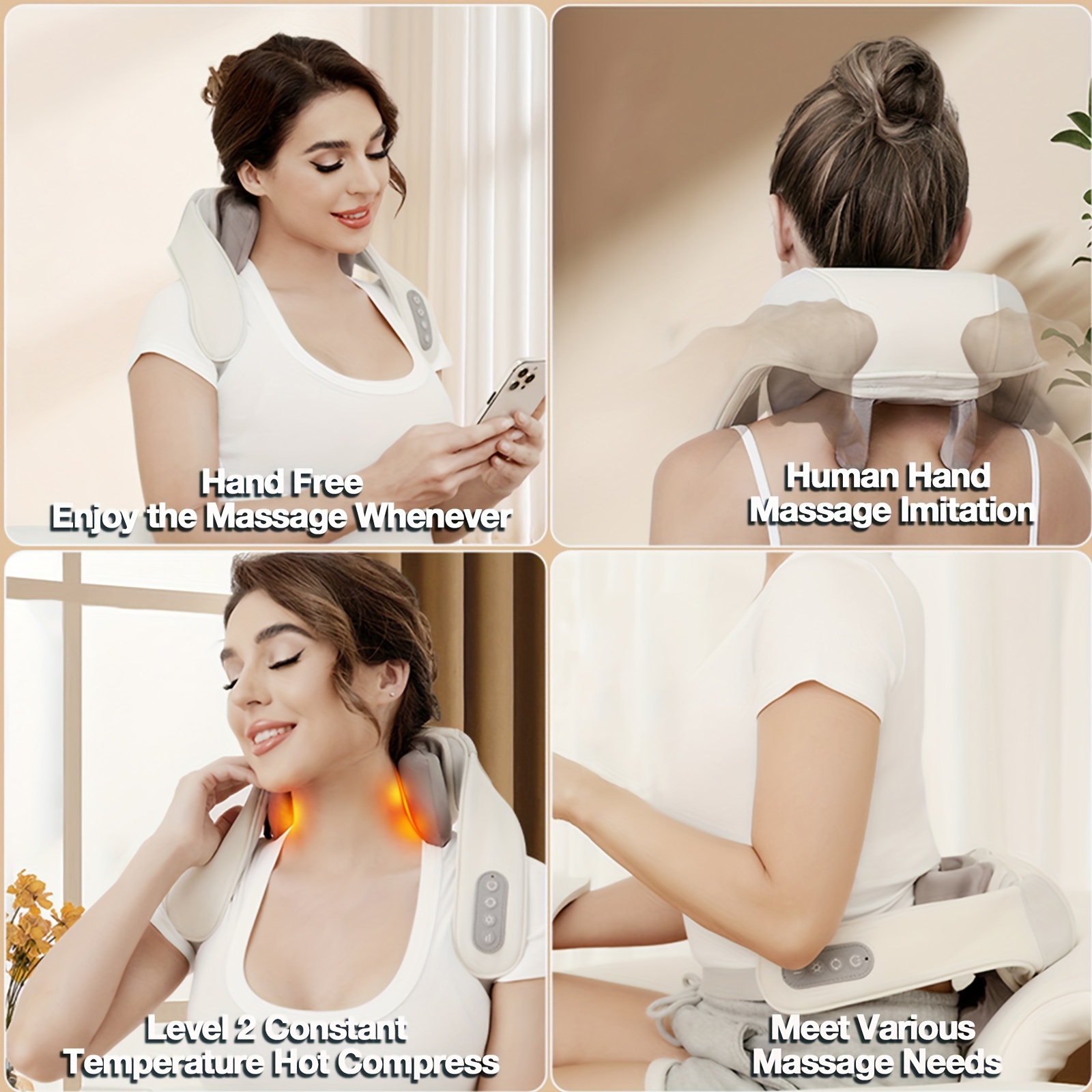 Human Hand Simulated Neck Massager 3 Model Massagers For - Temu
