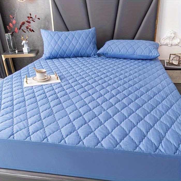 Closeup of Breathable mattress inside 5 layers isolated on blue. Fitted mattress  protector, Cotton fabric, Memory foam, nature para latex rubber.  Comfortable bed advertisement. 3d render clipping path 24086604 Stock Photo  at Vecteezy