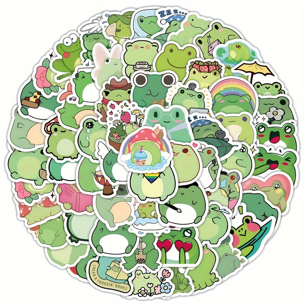 Frog Stickers, 50 PCS