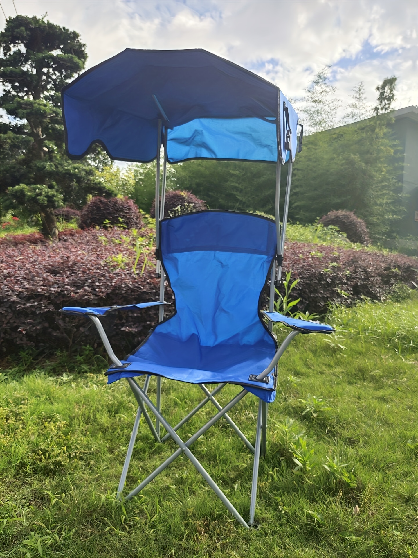 Portable Camping Chair With Awning Lightweight And Heavy - Temu New Zealand
