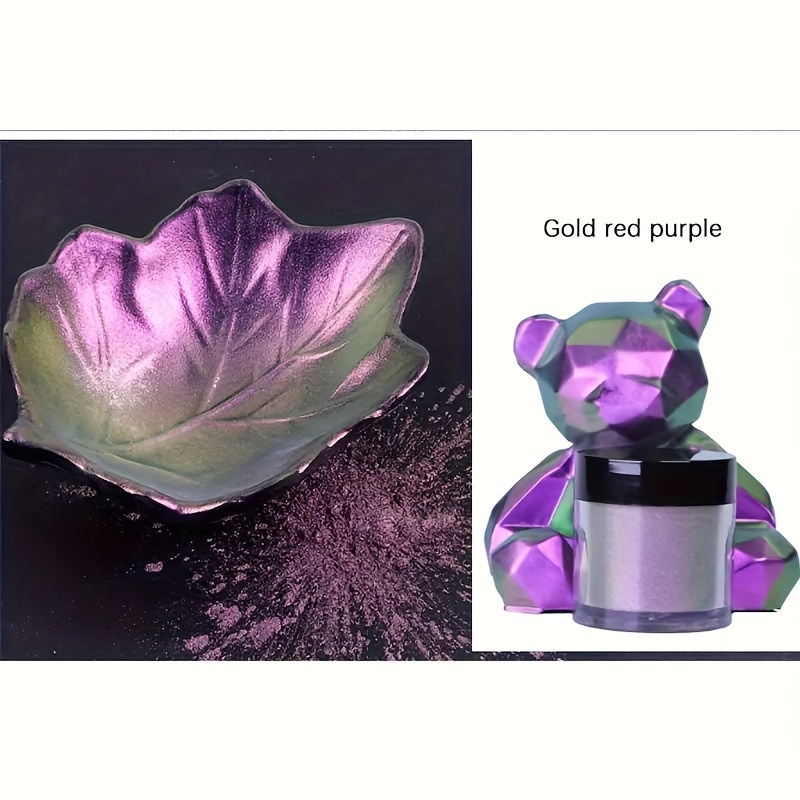 Chameleon Mica Powder, 8 Colors Jars Set,Epoxy Resin Color Shift