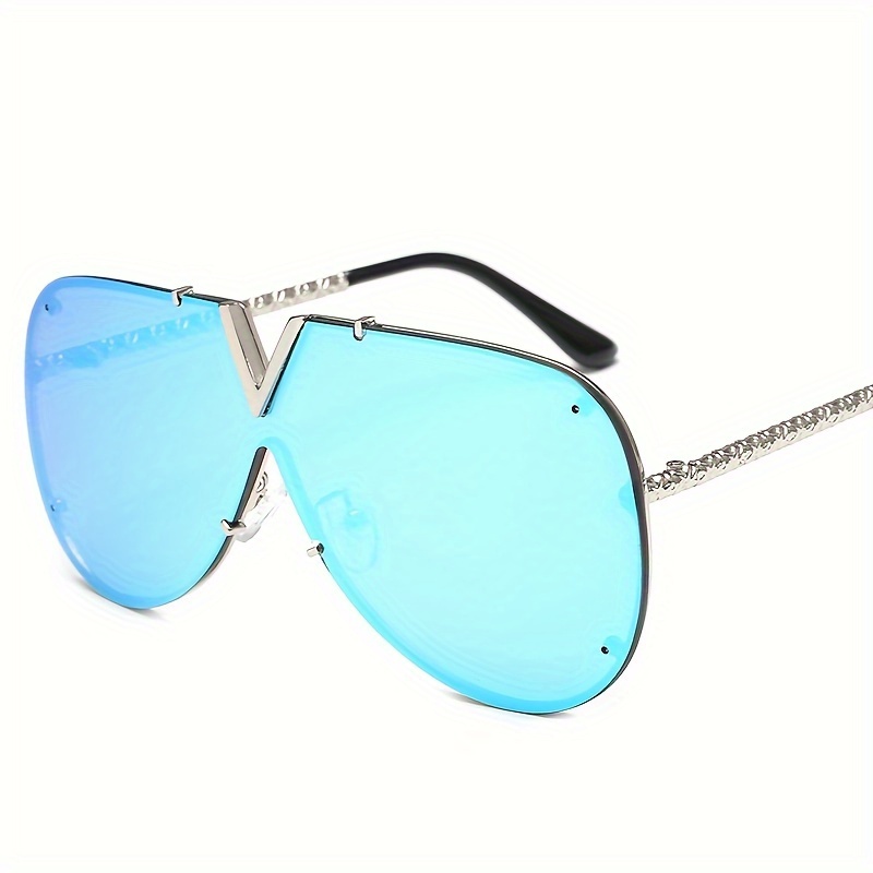 Fashion Oversized One Piece Shield Sunglasses Mens Women Outdoor Shades  Glasses