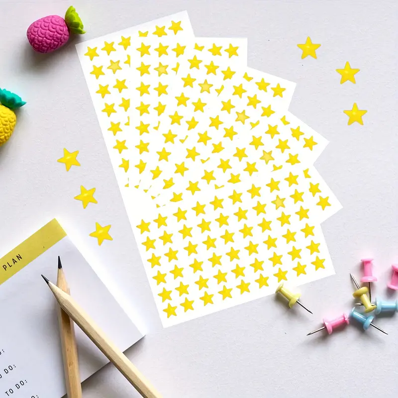 Counts Golden Stars Stickers Small Golden Star Stickers For - Temu Germany