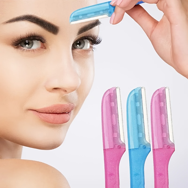 3 Pack Eyebrow Razor Trimmer | Disposable Facial Hair Shaper Remover