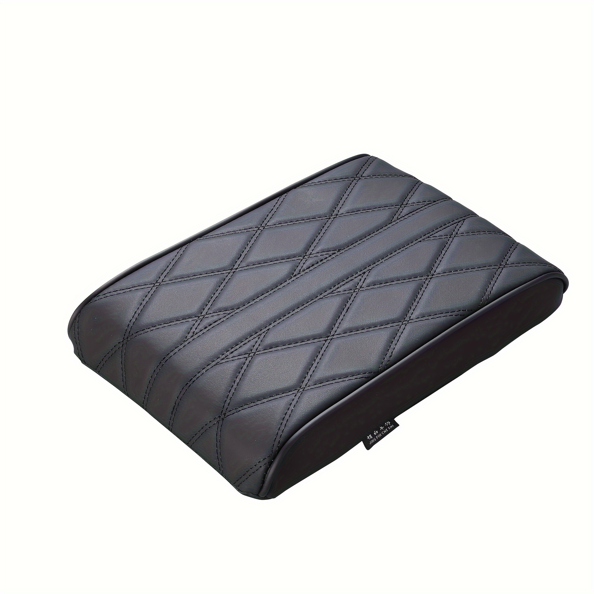 1pc car center armrest box pad heightening memory pu faux leather pad easy and fast to use car arm support pad
