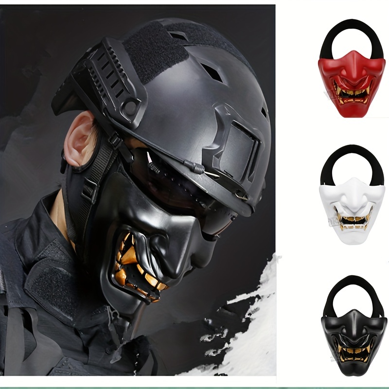 Maschera protettiva Airsoft, occhiali di protezione per il viso con filtri  per giochi cosplay Halloween mascherata costume props (funzione anti-gas  non inclusa) - Temu Italy