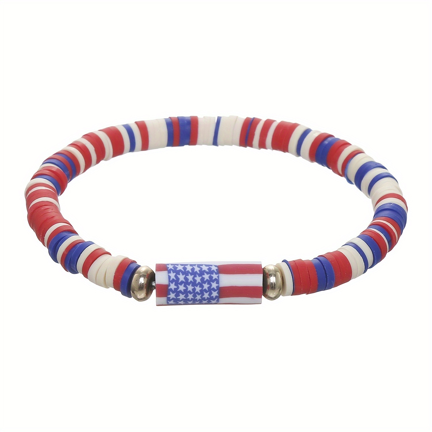 New Clay Beads Clay Beads Hand String American Independence - Temu