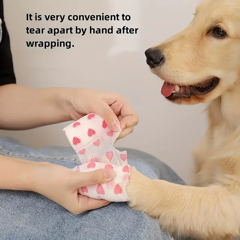3pcs vet tape wrap fruit pattern self adhesive bandage wrap elastic bandage knee protector finger joints pet tape for dogs cats details 0
