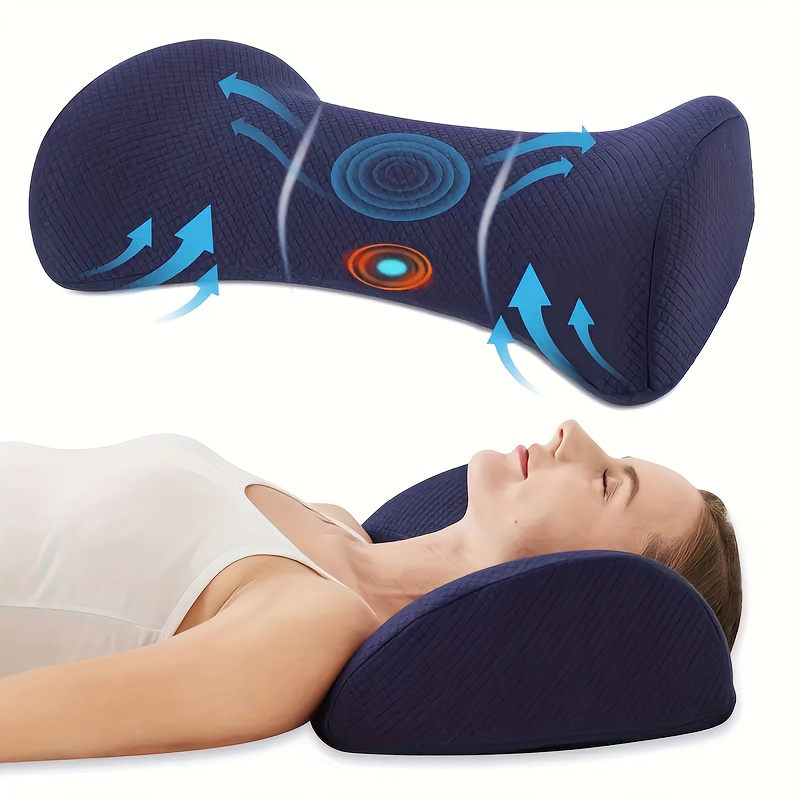 RESTCLOUD Almohada de apoyo lumbar ajustable para dormir de espuma  viscoelástica para aliviar el dolor inferior para dormir para cama y silla