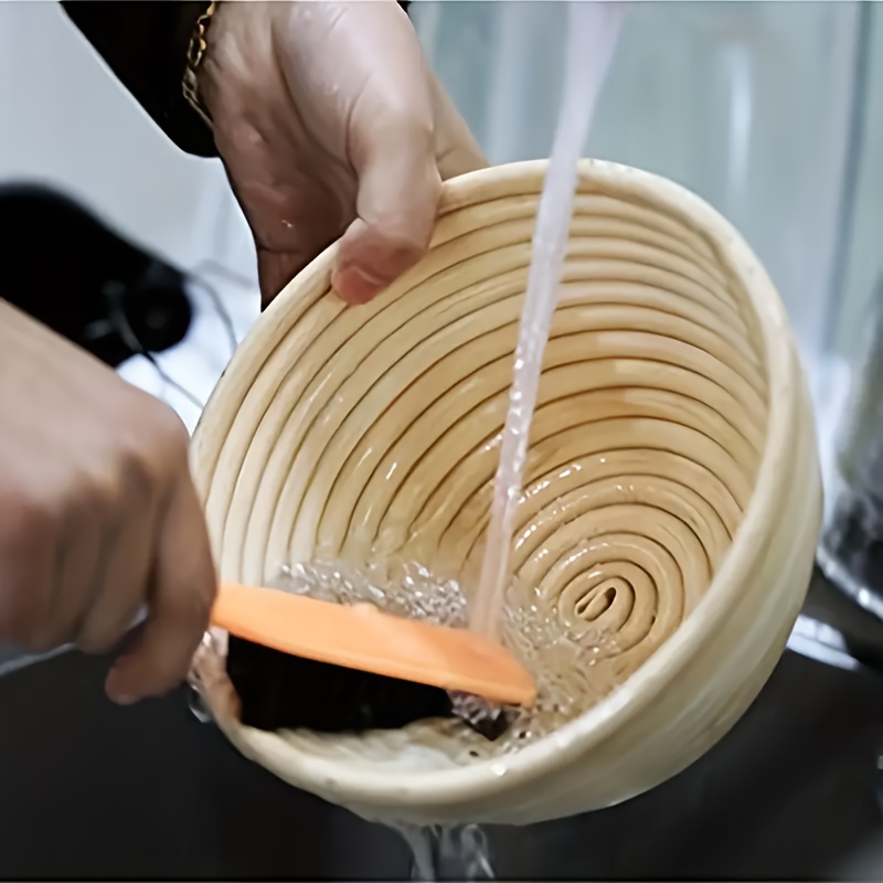 6pcs Banneton prueba de cesta de pan con forro extraíble y raspador para  hornear