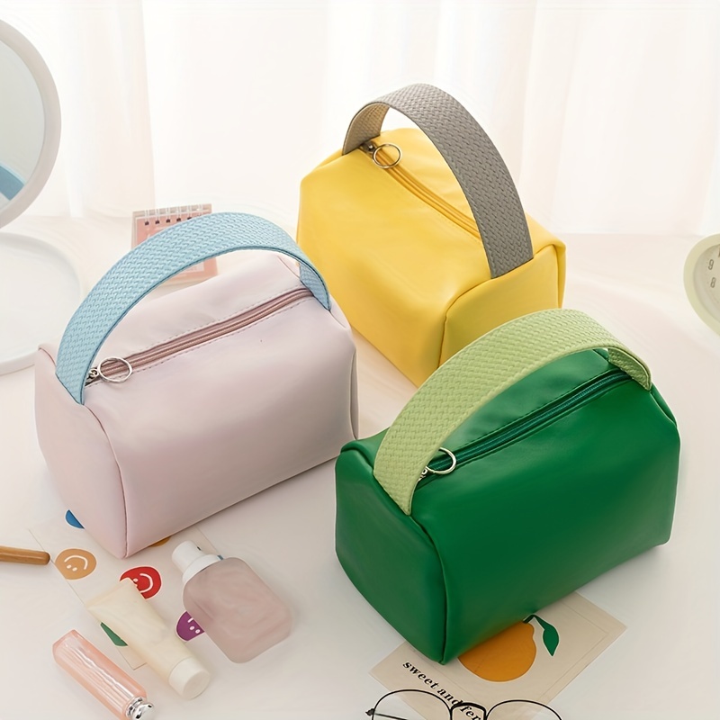 Travel Cosmetic Zipper Satchel Bag Lightweight Versatile - Temu