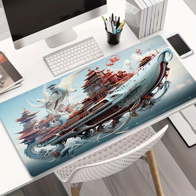 World Map Gaming Mouse Pad XXL 80x30cm Extra Large Rubber Mat Anti-Slip  Keyboard Pad for Laptop Notebook Lol for Computer