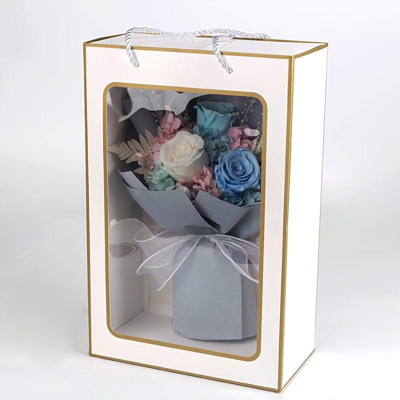 Silk Ribbon Roses. Flower Box. Bouquets Roses. Home decor, centerpiece