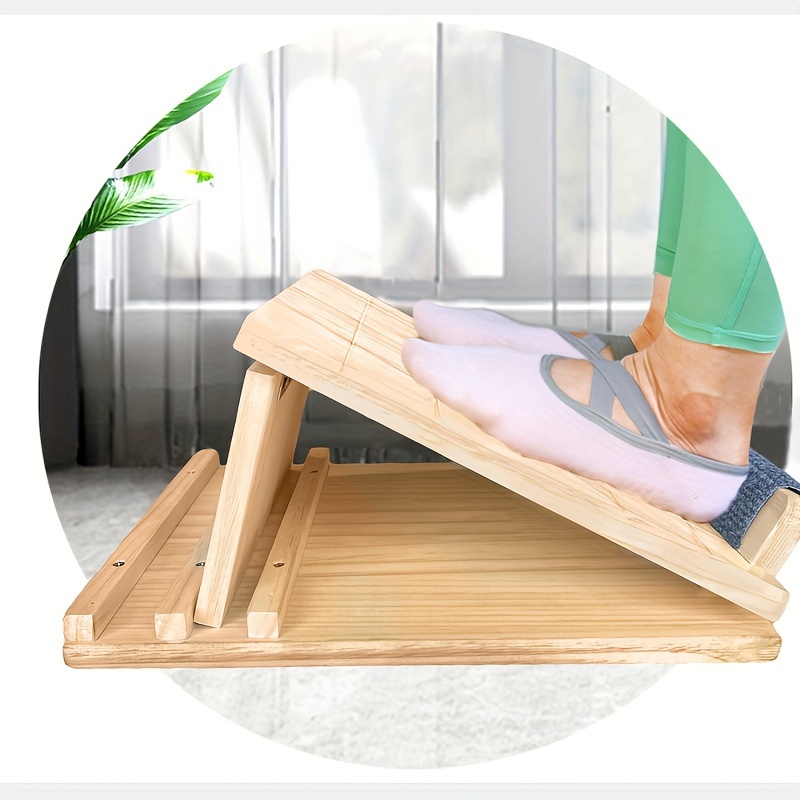 Yoga Slant Board Wooden Adjustable Ankle Incline Board Leg - Temu