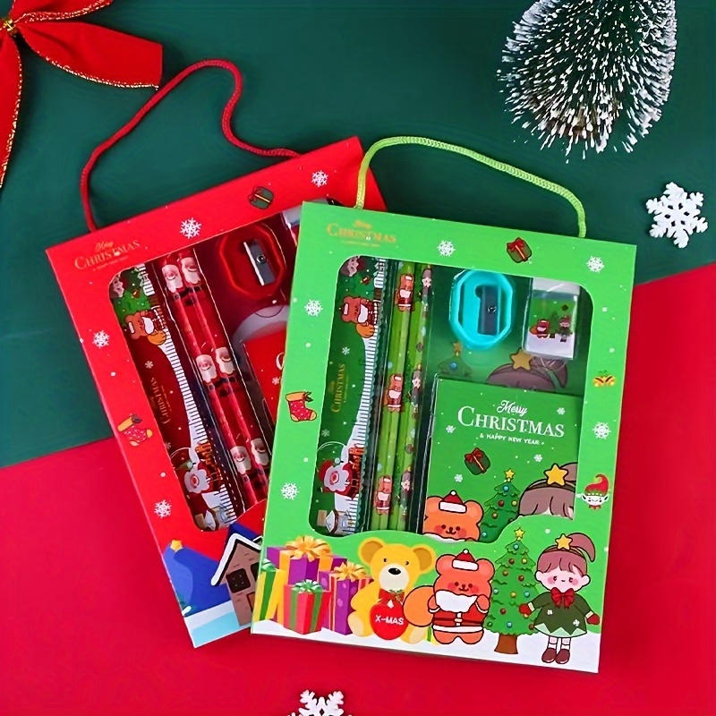 1 Box, Christmas Erasers, Learning Stationery Pencil Erasers