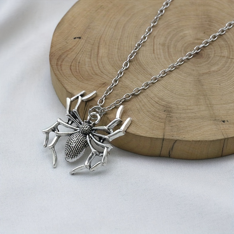 Gothic Spider Pendant Necklace For Men