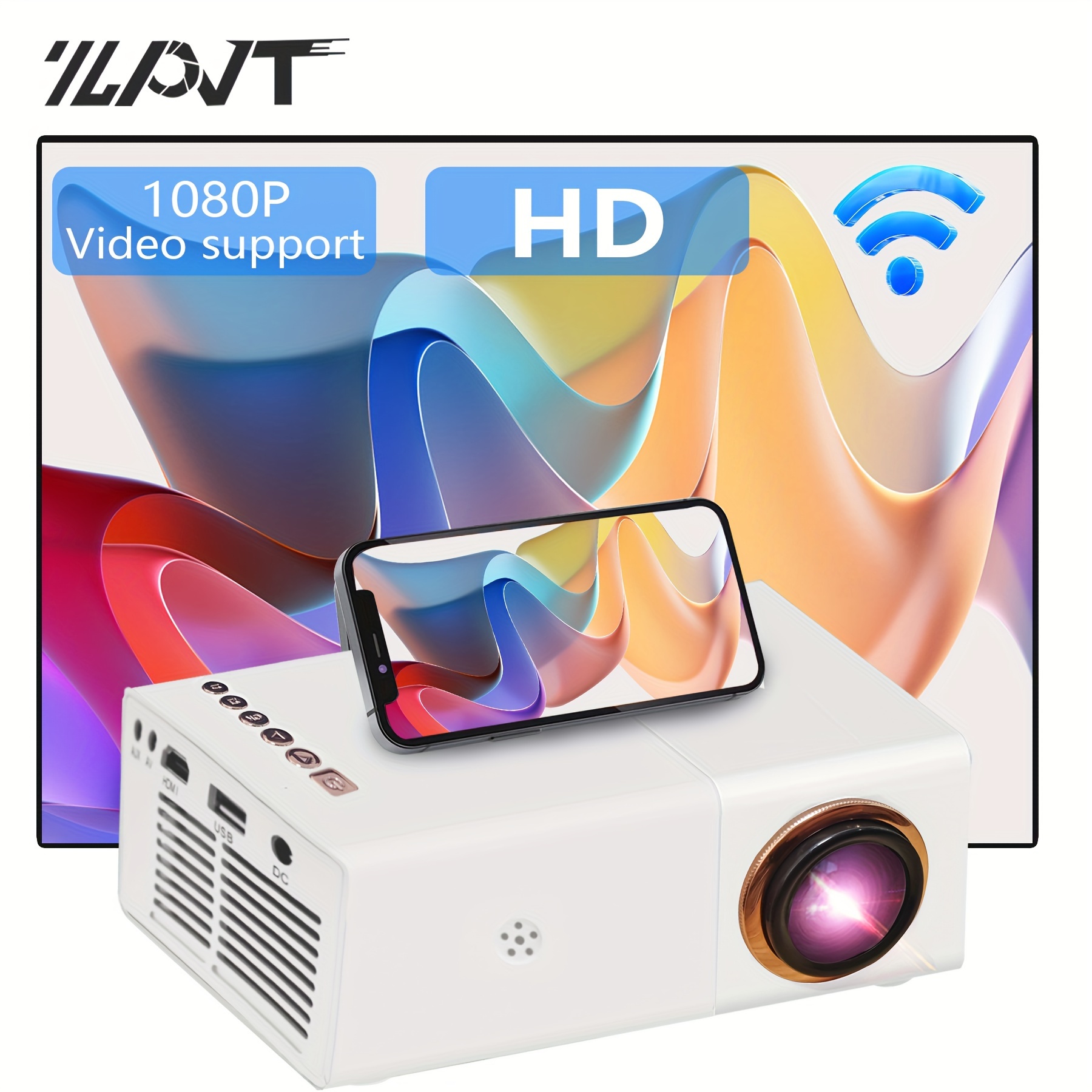 Compre UB30 1080p Proyector Portátil de Cine en Casa LCD Soporte de  Proyector de Proyectores Wireless y Wired Screen Mirroring (versión Básica)  - Enchufe de Ee. Uu. en China
